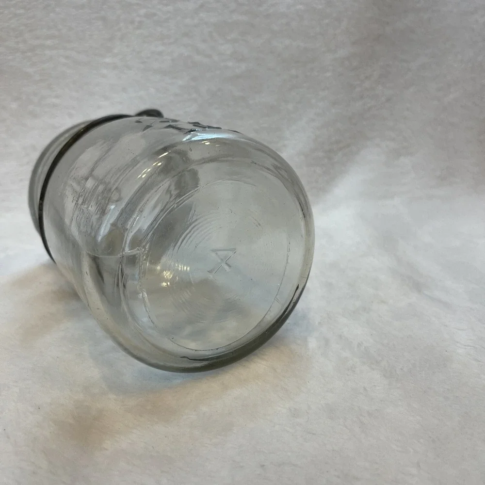 Ball Ideal Clear Glass‎ Pint Mason Jar with Lid and Wire Bail #4